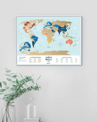 Скретч карта світу "Travel Map Holiday Lagoon World"