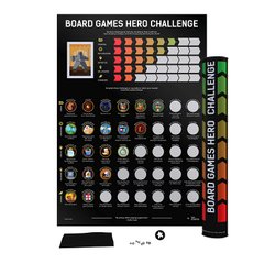 Скретч-постер Board Games Hero Challenge