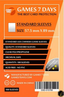 Протекторы Games7Days (57.5 x 89 мм) Standard USA Chimera