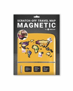 Магнітна скретч карта світу "Travel Map MAGNETIC World"