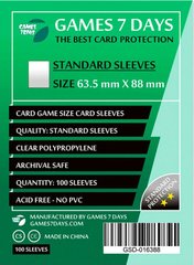 Протекторы Games7Days (63.5 x 88 мм) Standard Card Game