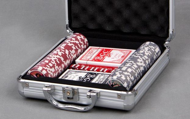 Покерный набор 100 фишек по 11,5 г (алюминиевый кейс)