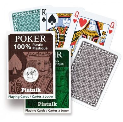 Карты игральные Piatnik Пластиковые, 1 колода х 55 карт (Plastic Poker Economy)