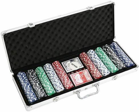 Покерный набор 500 фишек по 11,5 г (алюминиевый кейс)