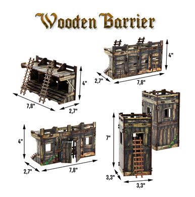 Constructions Set - Wooden Barrier