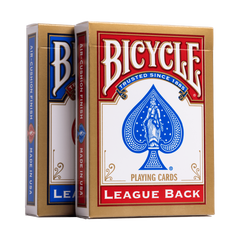 Гральні карти Bicycle League Back std. index (red/blue)
