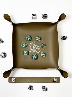 Лоток для кубиків Дракон коричневий (Dice tray)