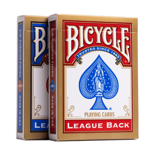 Гральні карти Bicycle League Back std. index (red/blue)