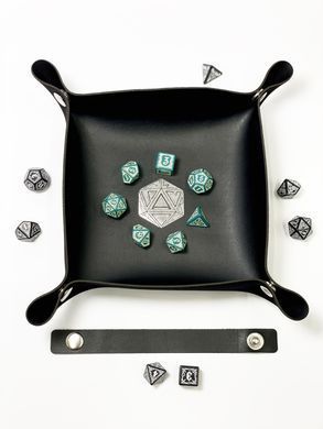 Лоток для кубиков D20 черный (Dice tray)