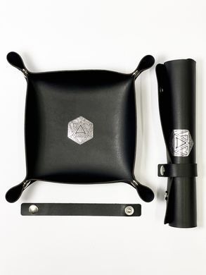 Лоток для кубиков D20 черный (Dice tray)