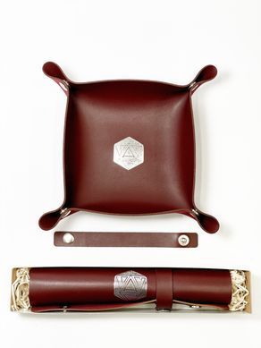 Лоток для кубиків D20 бургунді (Dice tray)