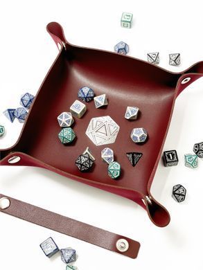 Лоток для кубиків D20 бургунді (Dice tray)