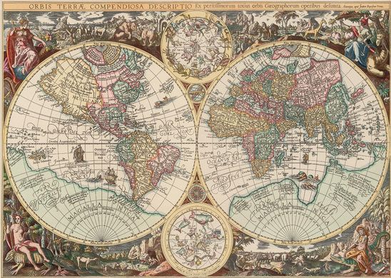 Пазл Карта світу, 260 эл.