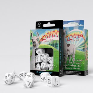 Набір кубиків Bright Llama Dice Set (White & Black)