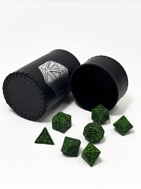 Чаша для кубиков D20 (черная) (Dice cup D20 black)