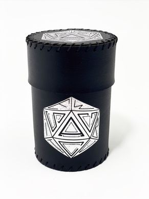 Чаша для кубиков D20 (черная) (Dice cup D20 black)