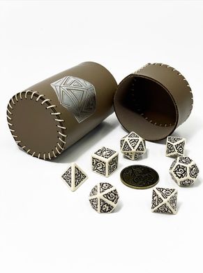 Чаша для кубиків D20 (коричнева) (Dice cup D20 brown)