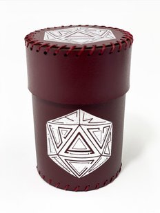 Чаша для кубиков D20 (бургунди) (Dice cup D20 burgundy)