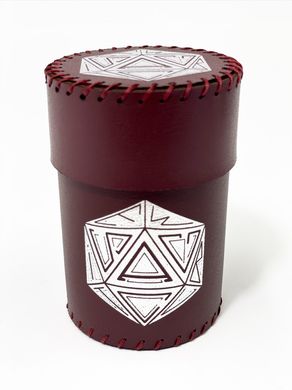 Чаша для кубиков D20 (бургунди) (Dice cup D20 burgundy)