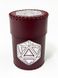 Чаша для кубиків D20 (бургунді) (Dice cup D20 burgundy)