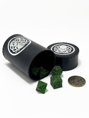 Чаша для кубиків Ктулху (чорна) (Dice cup Cthulhu black)