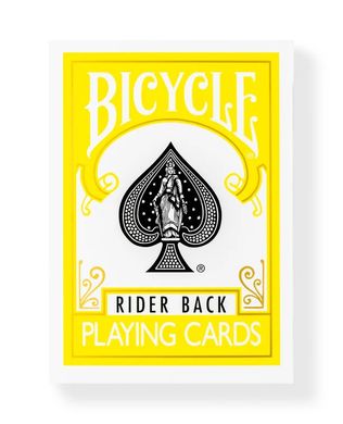 Bicycle Rider Back Yellow Deck