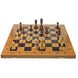 Нарды с шахматами и шашками бамбуковые (49х49х2,5 см)